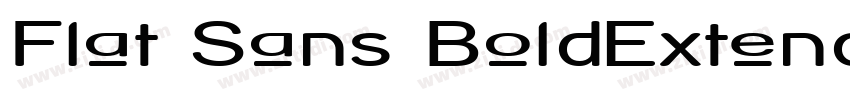 Flat Sans BoldExtend字体转换
